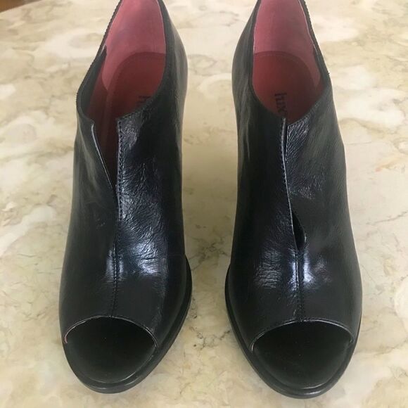 Luxury Rebel Peep Toe Heeled Booties/Shoes - Picture 4 of 7